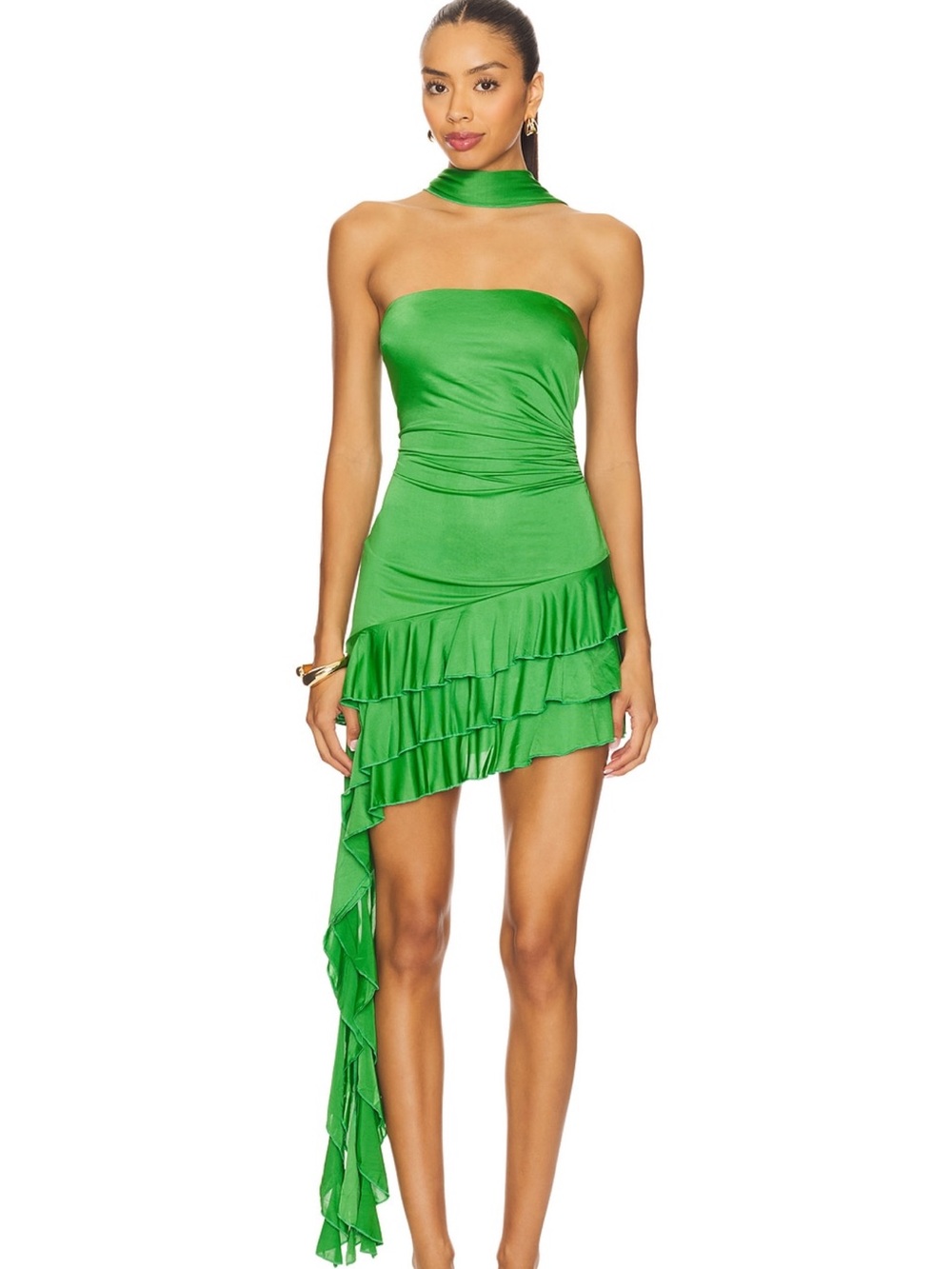 Runaway the Label Alba Mini Dress in Kiwi